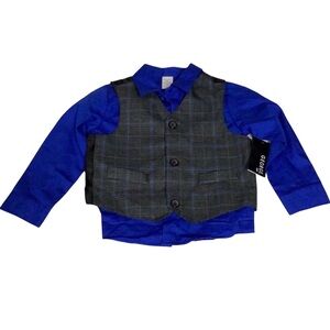 George Boys Dress Shirt And Vest